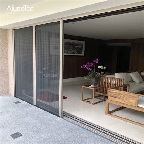 Cheap Tempered Glass Sliding French Patio Door Mosquito Netting System