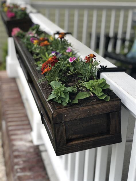 Deck Over Railing Planter Boxes Gardener's Supply in 2020 Railing