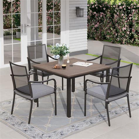 Patio Set With Square Table