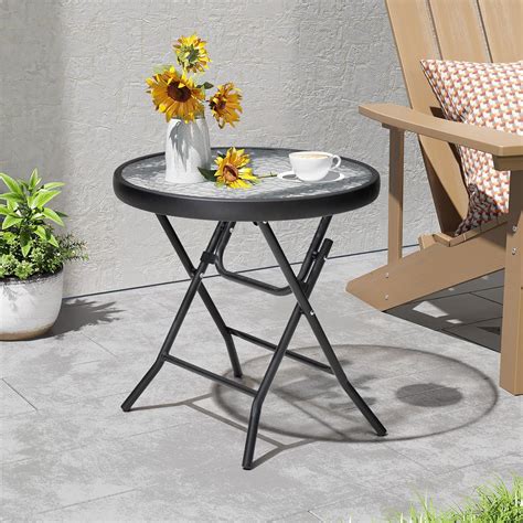 Patio Side Table Folding