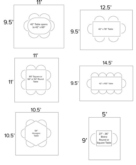 Patio Table Size For 6
