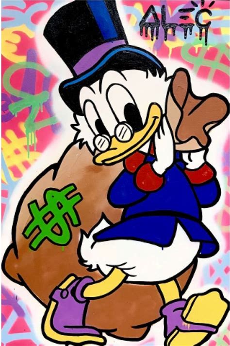 pato donald con dinero