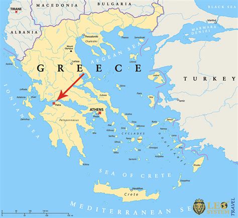 Patra Greece Map