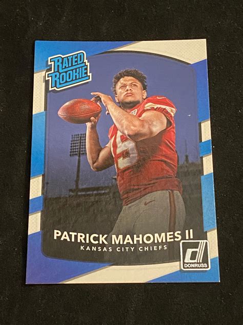 patrick mahomes rated rookie card