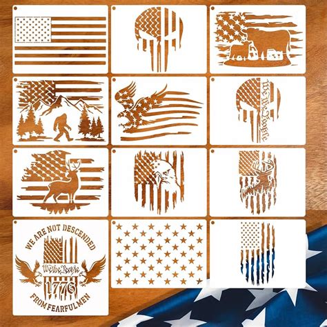 Patriotic Stencil Printable