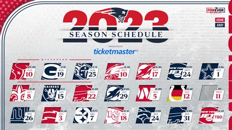 patriots playing schedule 2023 patriots game