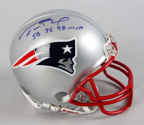 patriots signed mini helmet