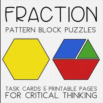 Pattern Block Printables Pdf Fraction
