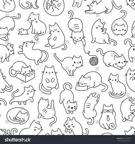 Pattern For Cat Outline