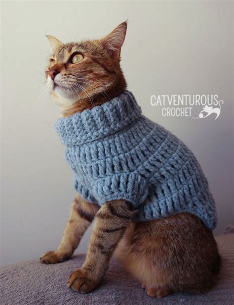 Pattern For Crochet Cat Sweater