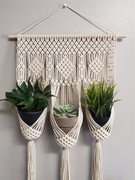 Pattern For Macrame Wall Plant Hanger