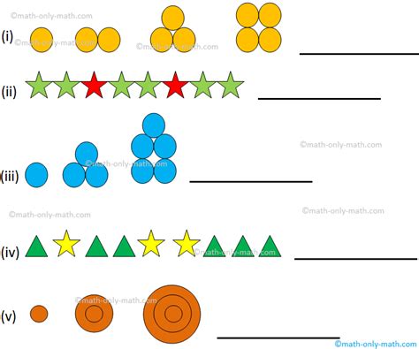 pattern in math examples with answers