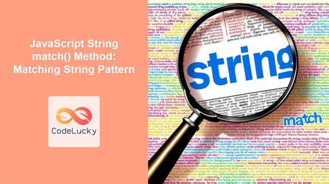 pattern matching methods in javascript