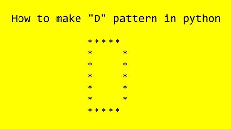 pattern programs in python