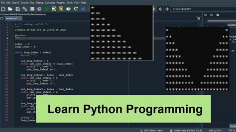 pattern programs in python using while loop