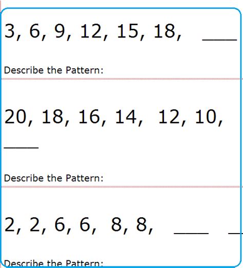 pattern recognition in numbers and figures questions