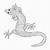 patterned animal coloring pages gecko