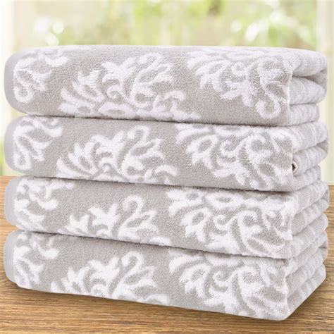 Patterned Bath Towel Sets