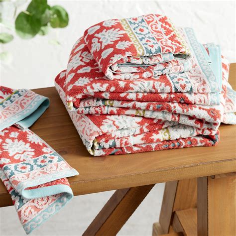 Patterned Bath Towel Sets Australia