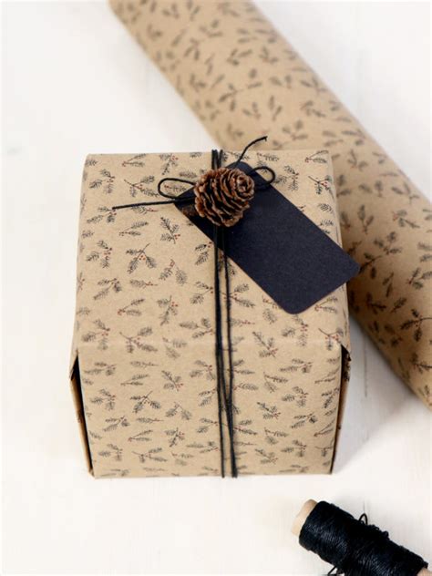 patterned brown wrapping paper