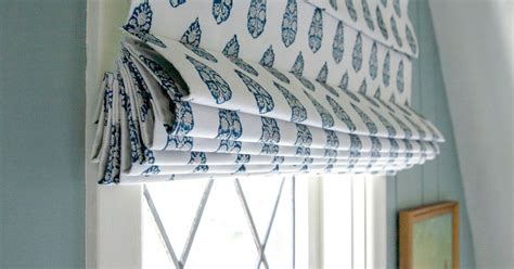 Patterned Roman Shade Bedroom