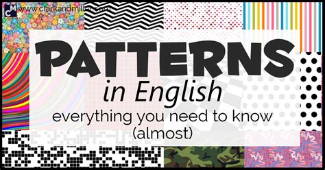patterns in english language