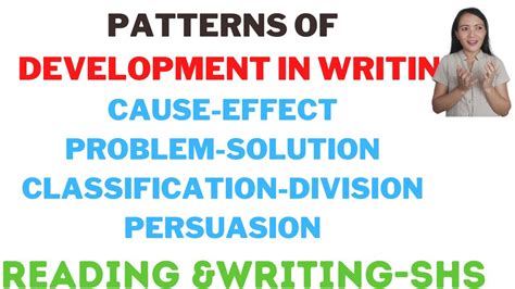 patterns of development in reading and writing persuasion