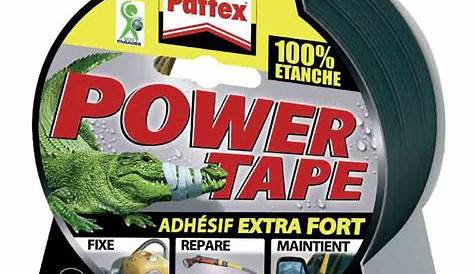 Pattex Adhésif super puissant "Power tape" Noir 50 mm x 25 m