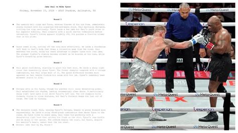 paul leak tyson script vs jake mike