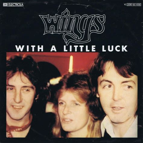 paul mccartney and wings with a little luck