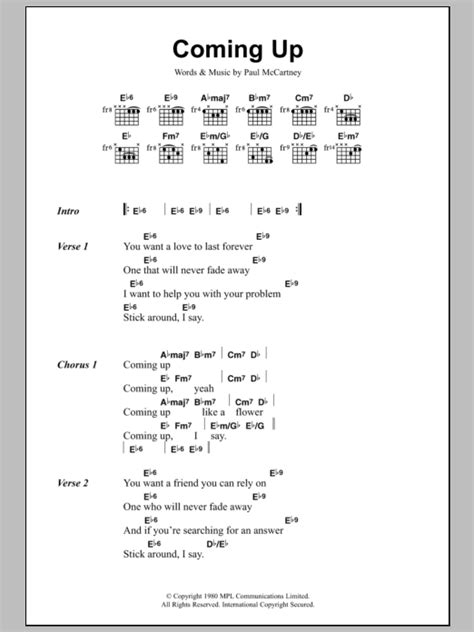 paul mccartney new chords