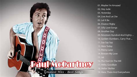 paul mccartney songs list played today