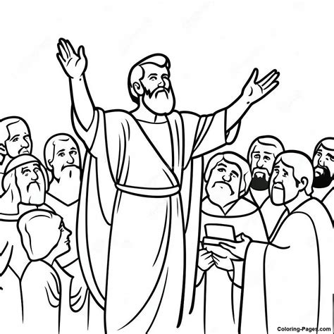 Paul Preaching Coloring Pages