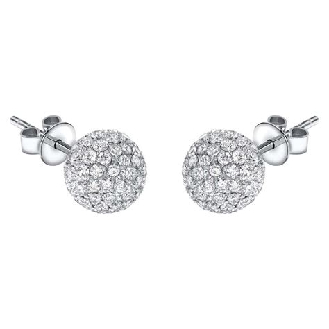 Pave Ball Stud Earrings