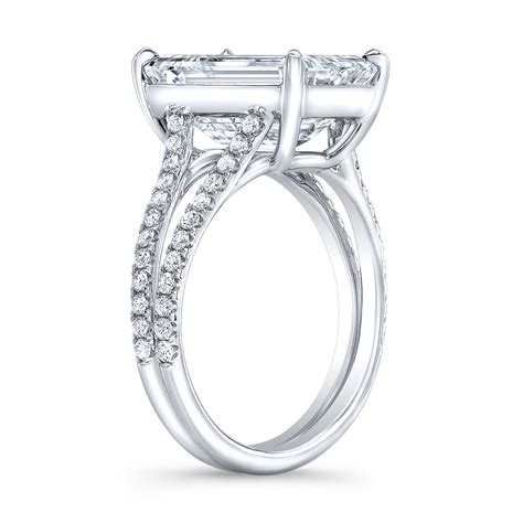 pave split shank engagement rings