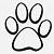 paw prints outline