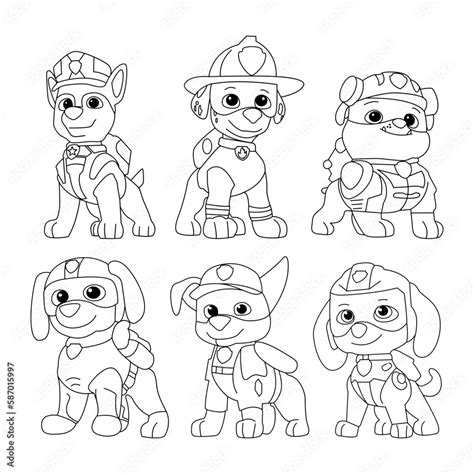 Paw Control Coloring Pages
