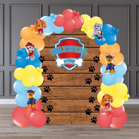 Paw Patrol Balloon Backdrop