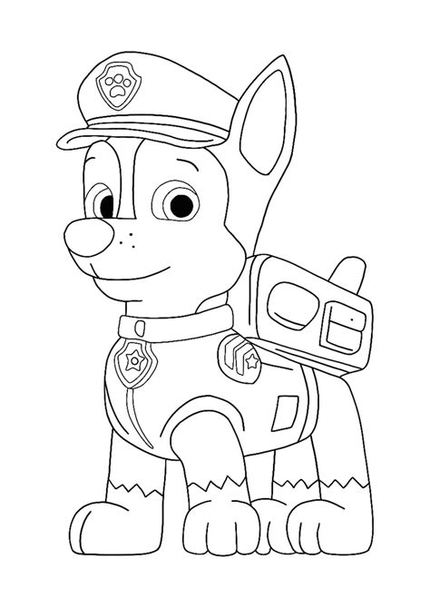 Chase Coloring Page Online