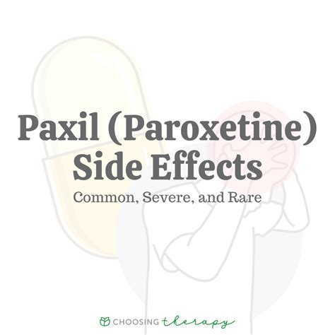 Paxil and Side Effects: What You Need to Know