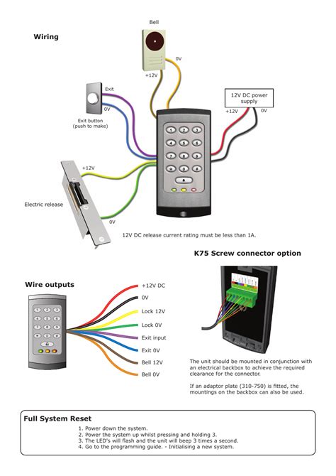 paxton access control wiring diagram