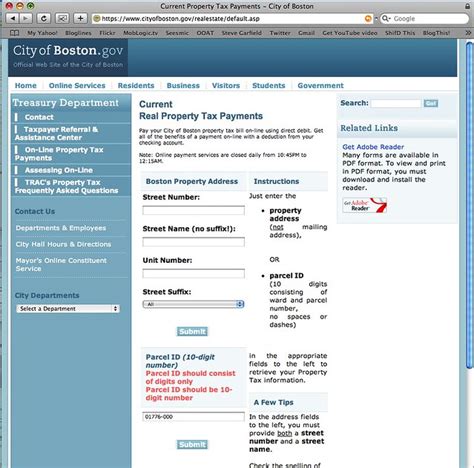 pay boston real estate tax online