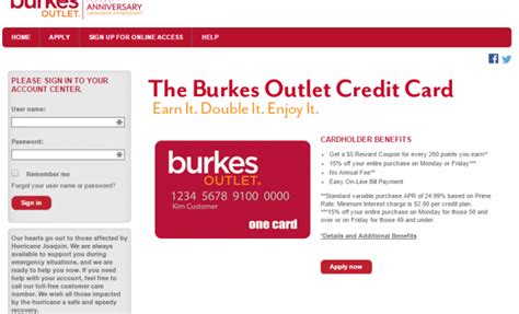 pay burkes outlet credit card online