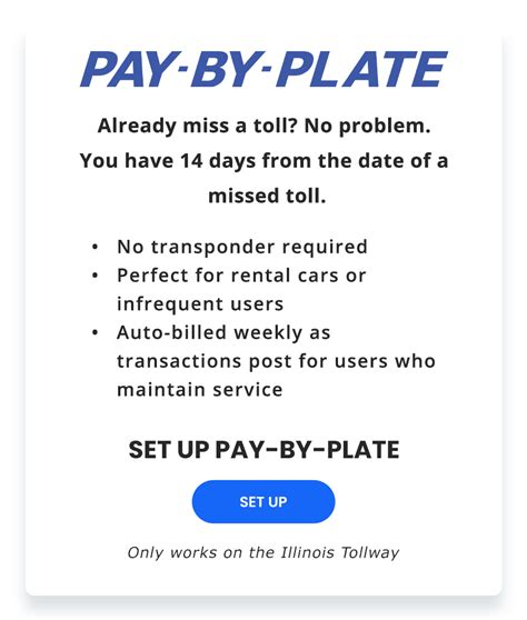 pay missed tolls by plate