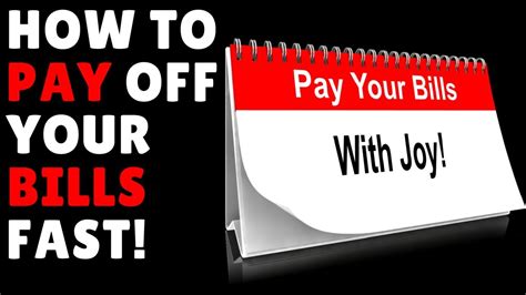 pay off bills fast