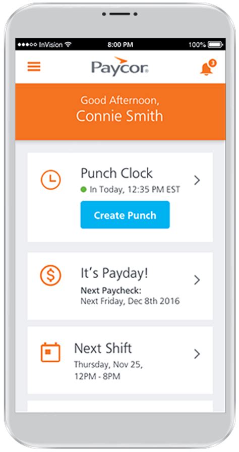 paycor time clock login