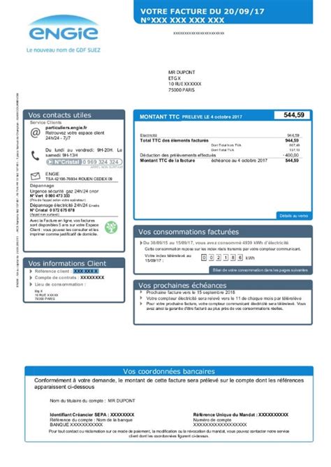 payer facture gaz engie