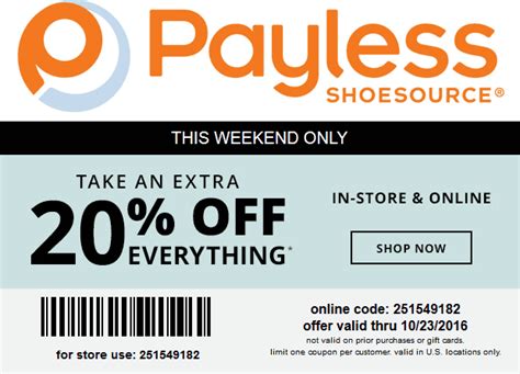 Payless Online Coupon Code