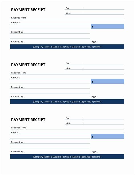 30 Free Payment Receipt Templates (Word Excel)