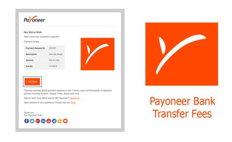 payoneer bank transfer fee